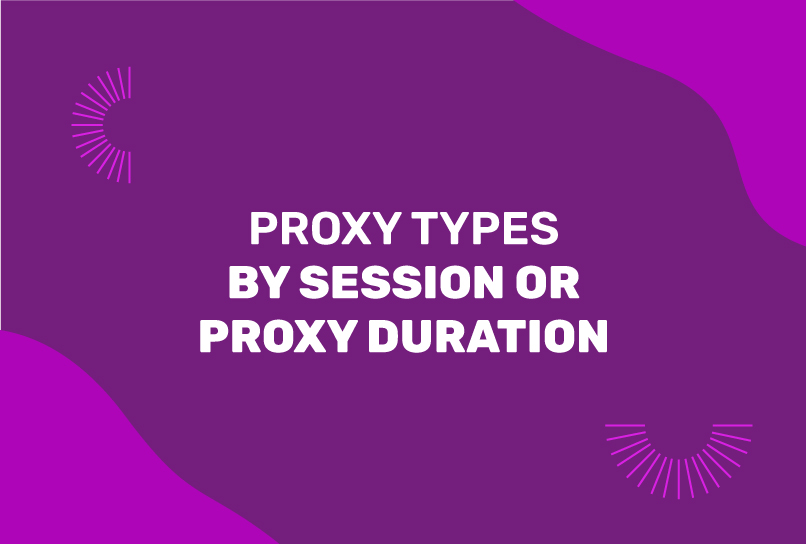 Proxy Types by Session or Proxy Duration