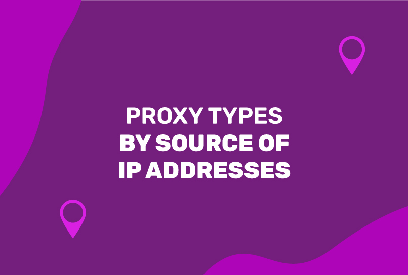 Proxy Types by Source of IP Addresses