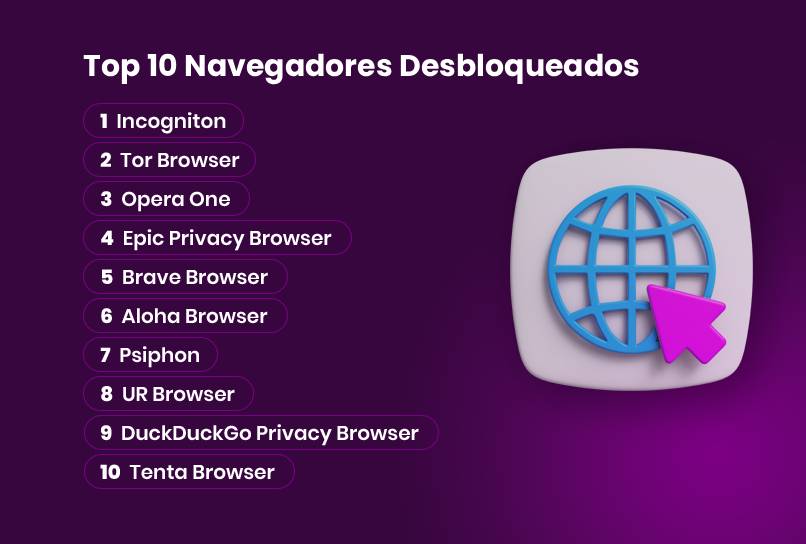 top 10 navegadores desbloqueades
