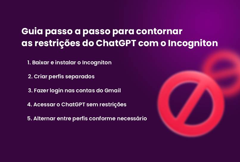 guia passo a passo para contornar as restricoes do chatgpt com o incogniton