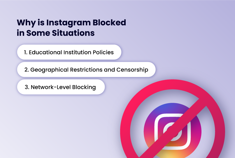 why is Instagram blocked in some situations