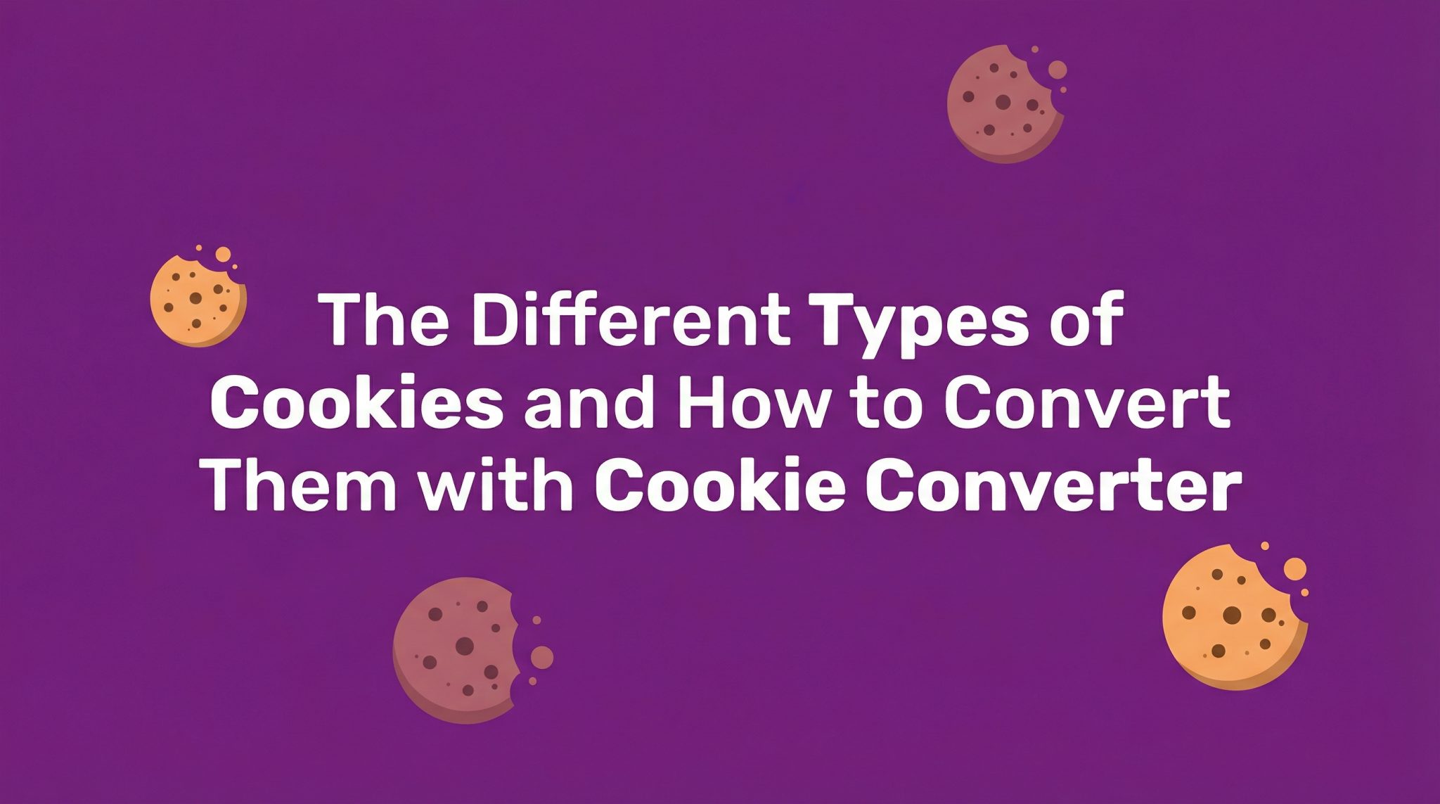 The Different Types of Cookies and How to Convert Them