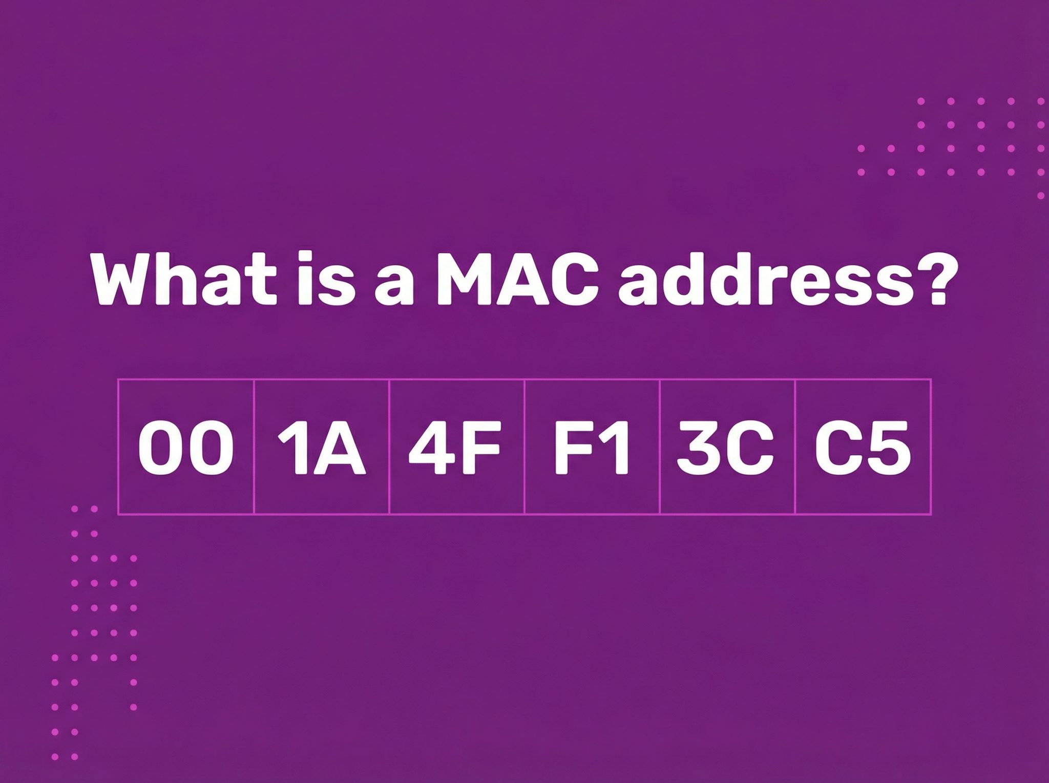 What is a MAC address? Things to Know