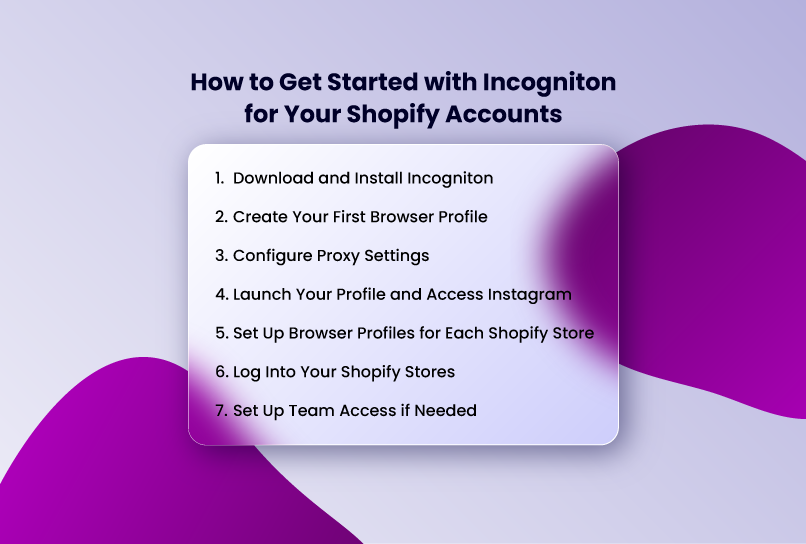 How to Get started with Incogniton for your Shopify accounts
