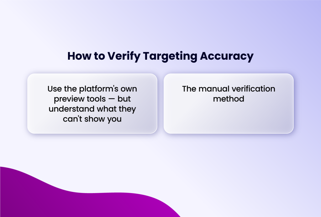 how to verify targeting accuracy