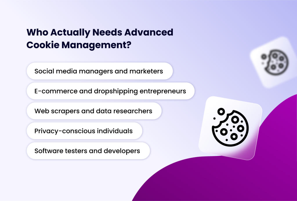 what actually needs advanced cookie management?
