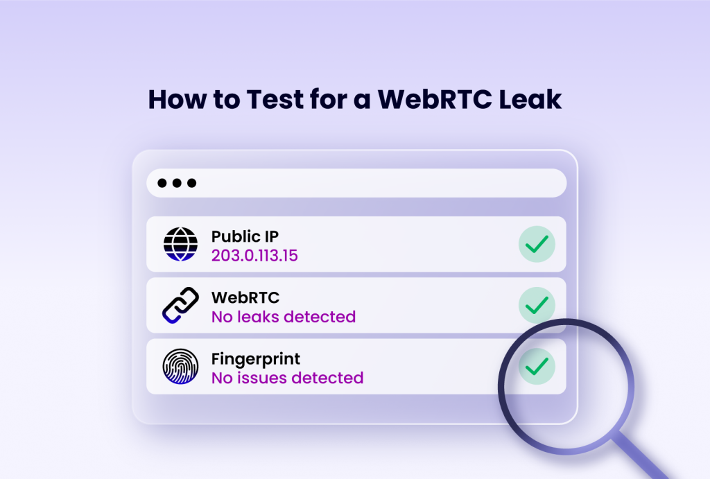 how to test for a WebRTC leak