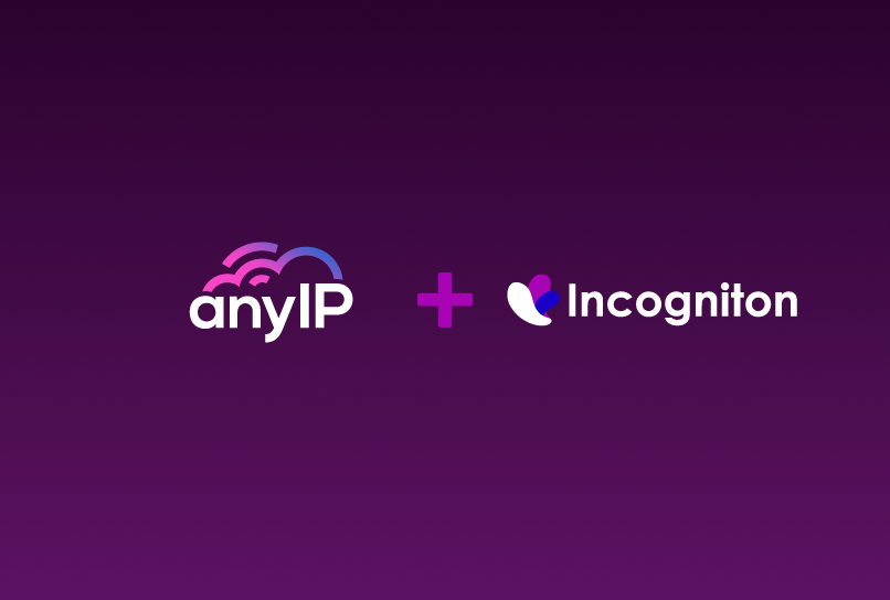 anyIP plus Incogniton logos