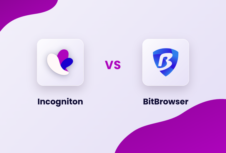 Incogniton logo versus BitBrowser logo