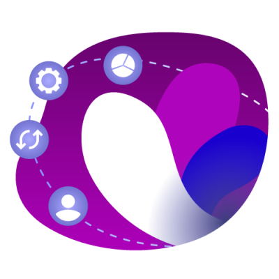 Incogniton logo showing, with settings icons next to it on a purple background